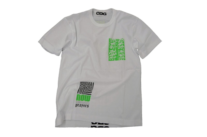 comme des garcons cdg collaboration ignored prayers web store launch international global worldwide release november 1 2018 drop info buy sell purchase tee