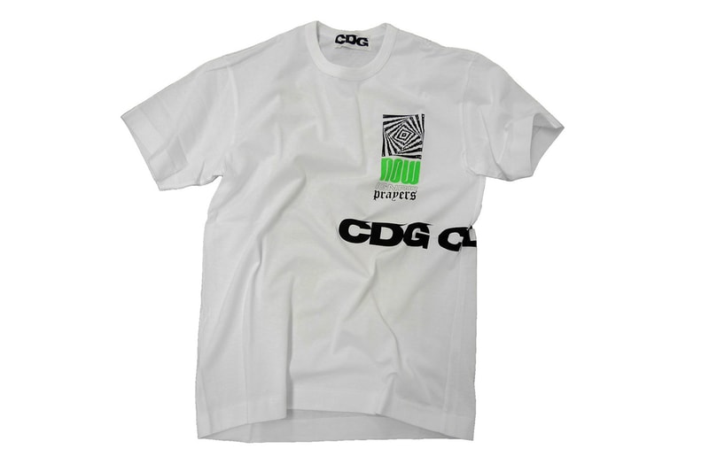 comme des garcons cdg collaboration ignored prayers web store launch international global worldwide release november 1 2018 drop info buy sell purchase tee