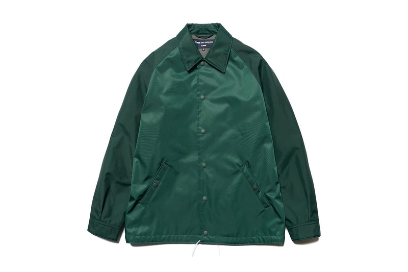 COMME des GARÇONS HOMME Two Toned Logo Coach Jacket Red Green Blue HAVEN CdGH