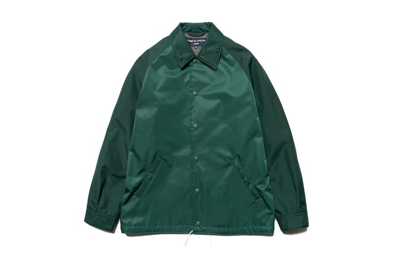COMME des GARÇONS HOMME Two Toned Logo Coach Jacket Red Green Blue HAVEN CdGH