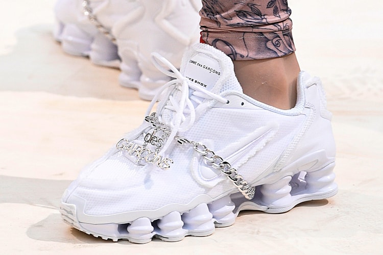 COMME des GARÇONS Debuts Iced-Out Nike Shox Models for SS19
