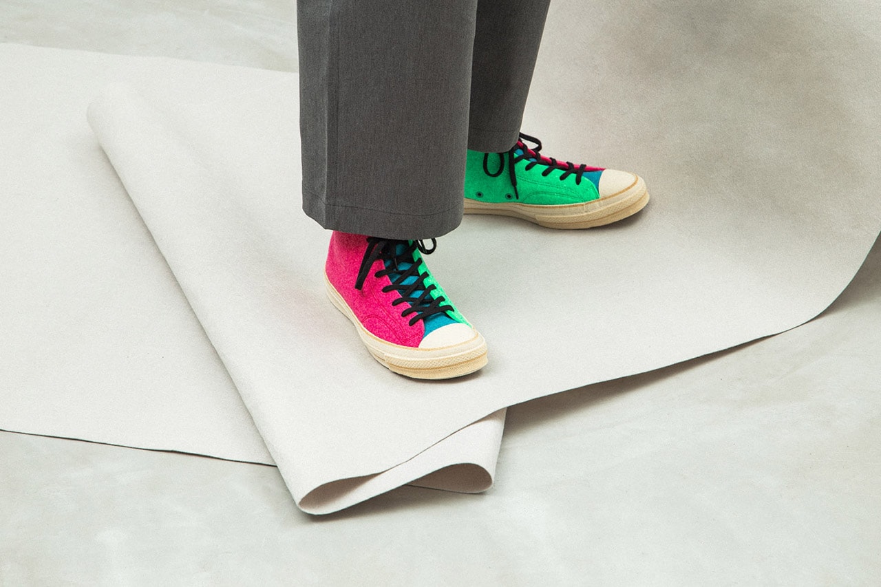 JW Anderson x Converse Chuck Taylor '70 Felt On Foot Closer Look To Buy Availability Release Details Drop Info