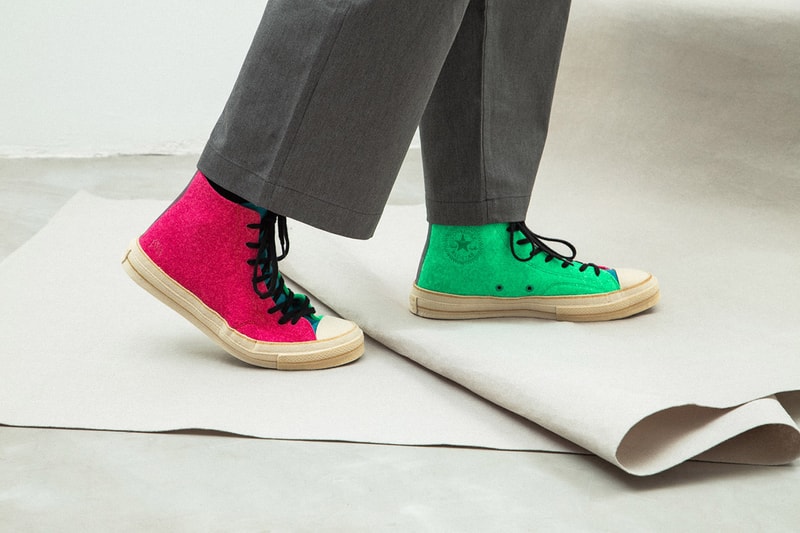 JW Anderson x Converse Chuck Taylor '70 Felt On Foot Closer Look To Buy Availability Release Details Drop Info