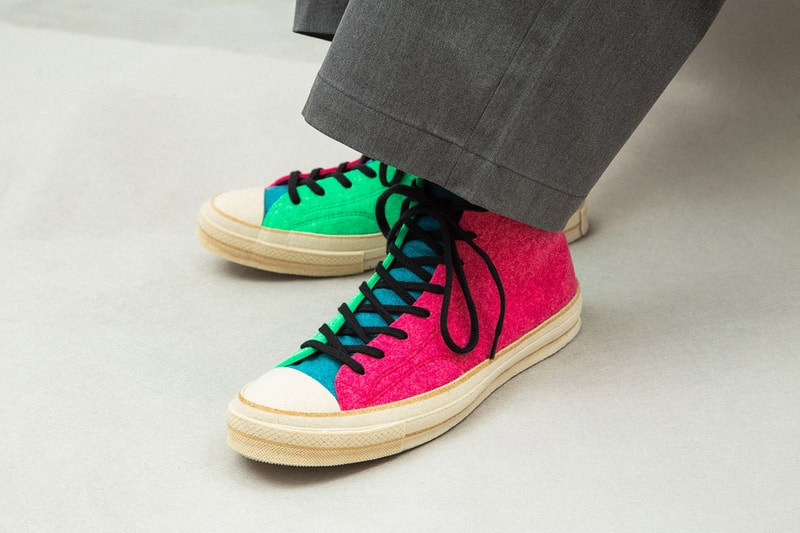 JW Anderson x Converse Chuck Taylor '70 Felt On Foot Closer Look To Buy Availability Release Details Drop Info