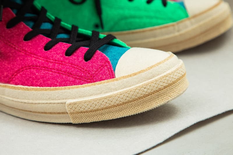 JW Anderson x Converse Chuck Taylor '70 Felt On Foot Closer Look To Buy Availability Release Details Drop Info
