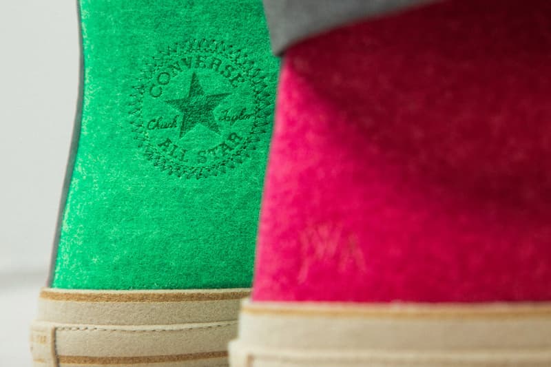 JW Anderson x Converse Chuck Taylor '70 Felt On Foot Closer Look To Buy Availability Release Details Drop Info