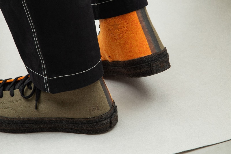 JW Anderson x Converse Chuck Taylor '70 Felt On Foot Closer Look To Buy Availability Release Details Drop Info