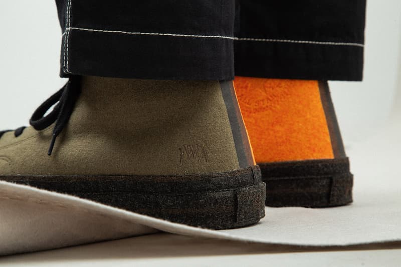 JW Anderson x Converse Chuck Taylor '70 Felt On Foot Closer Look To Buy Availability Release Details Drop Info