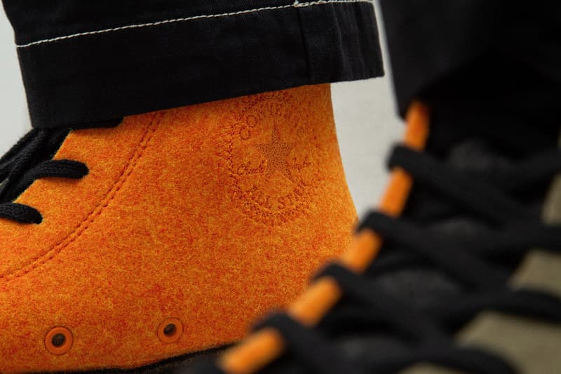 JW Anderson x Converse Chuck Taylor '70 Felt On Foot Closer Look To Buy Availability Release Details Drop Info