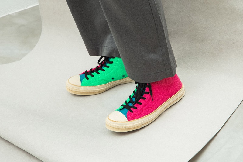 JW Anderson x Converse Chuck Taylor '70 Felt On Foot Closer Look To Buy Availability Release Details Drop Info