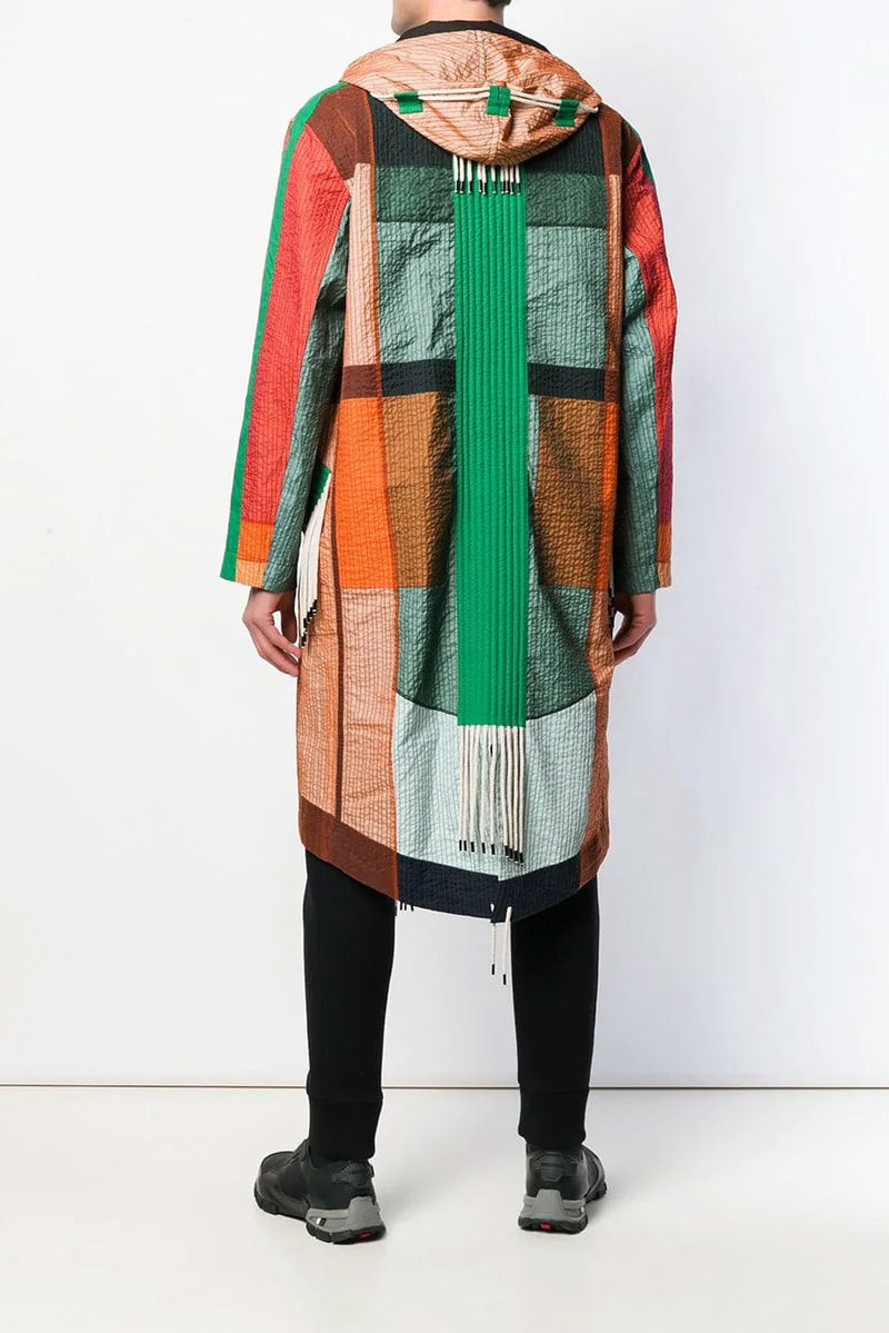 Craig Green Multi Color Tent Parka FW18 Info jackets coats fishtail string details outerwear retailer farfetch 
