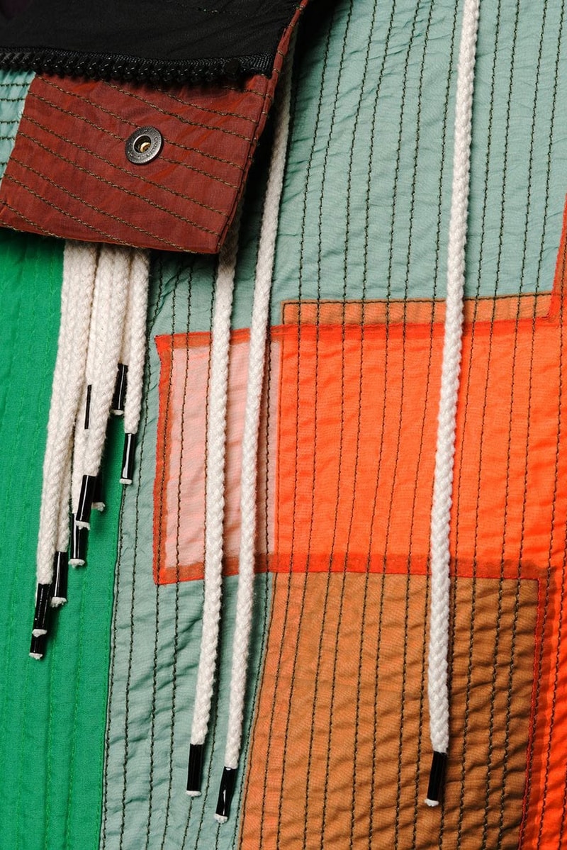 Craig Green Multi Color Tent Parka FW18 Info jackets coats fishtail string details outerwear retailer farfetch 