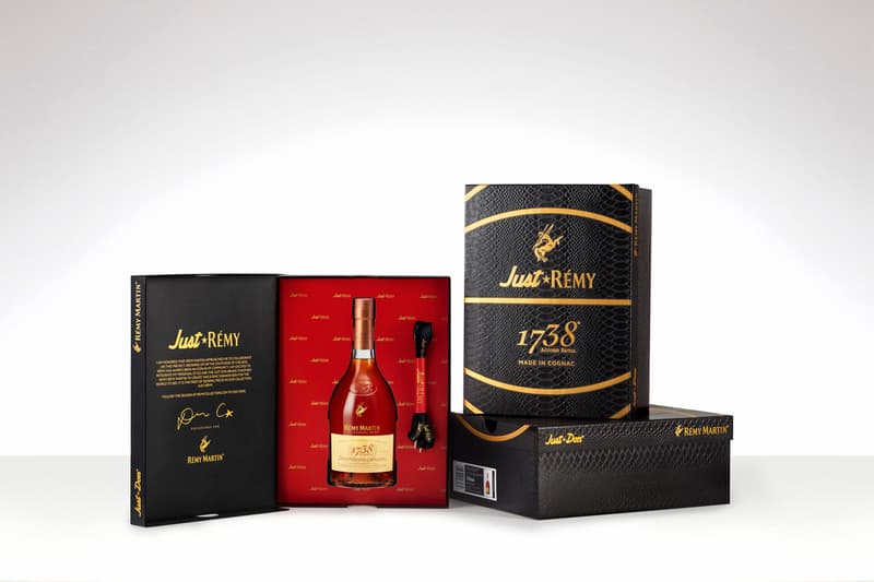 Don C x Rémy Martin "Just Rémy" Collection cognac 1738 sneaker box basketball laces liquor collaboration