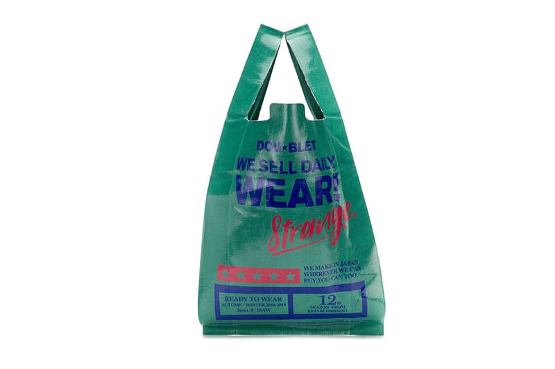 Doublet Fall Winter 2018 Comfort Market Bag release info accessories
