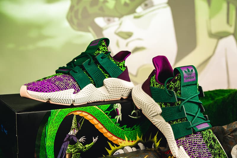 adidas originals dragon ball z collaboration prophere deerupt son gohan cell sneaker shoe model release date drop info october 27 2018 collection anime