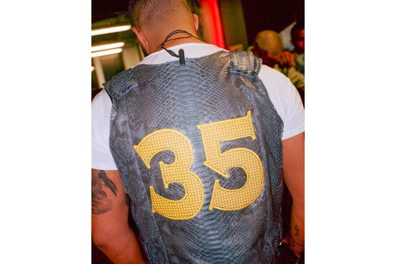 Drake Snakeskin Kevin Durant Vest Oracle Arena Concert golden stat warriors