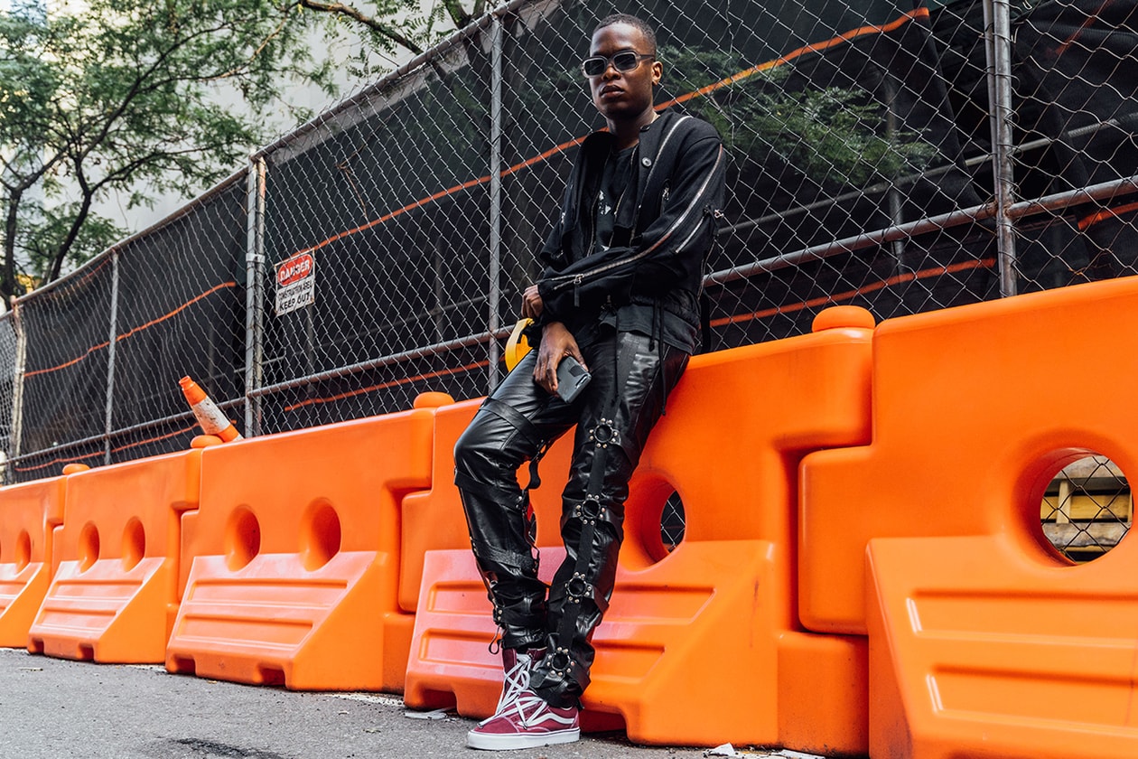 ev bravado streetsnaps style interview outfit dries van noten sean clay rumors of war king combs virgil abloh heron preston noir bondage leather vans custom diy collection handmade vintage