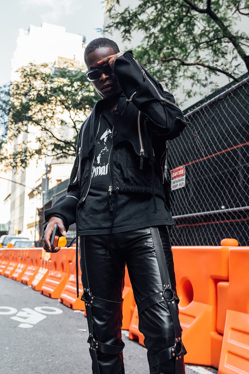 ev bravado streetsnaps style interview outfit dries van noten sean clay rumors of war king combs virgil abloh heron preston noir bondage leather vans custom diy collection handmade vintage