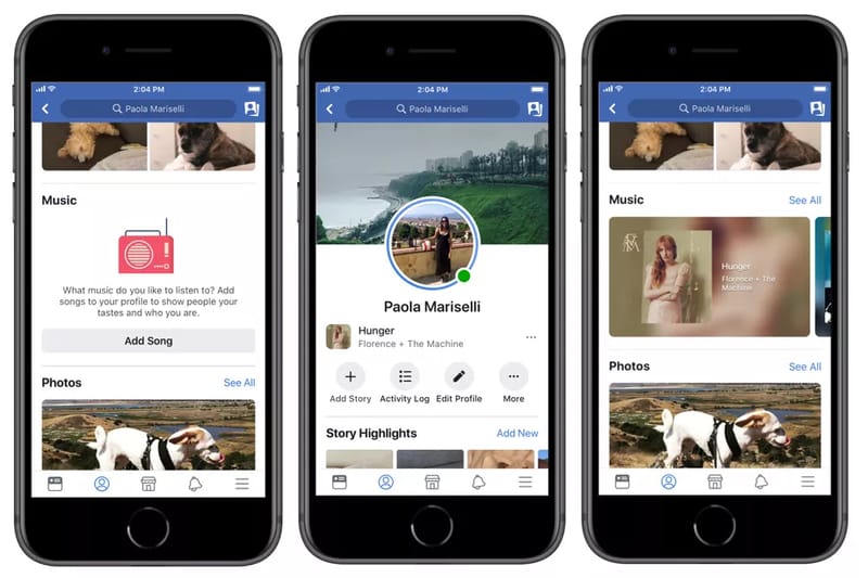 Facebook Adds Music Features to Photos and Videos