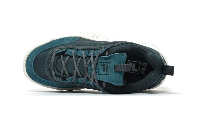 FILA Disruptor Satin Low "Atlantic Deep" Release date info price purchase sneaker colorway