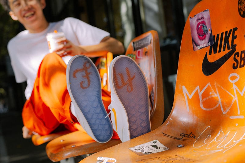 FLY x Nike SB Janoski "Wake Up Go Skate" Release date collaboration sneaker price jeff han white orange china retailers skateboarding skaters