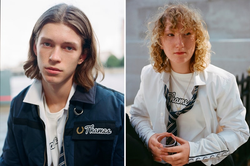 Thames Fred Perry Fall Winter 2018 Capsule Collab Collaborative Fleece Bomber Jacket Track Pants Argyle Cardigan Quilted Waxed Colourblock Jumper Zip Neck Sweatshirt Long Sleeve Ringer T shirt