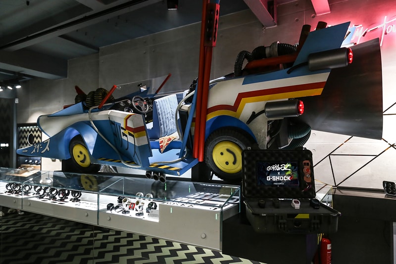 Gorillaz Casio G-Shock Collaboration London Store Inside Pop Up Installation Watches Cop Purchase Buy Collaborations exclusive timepiece october 25 2018