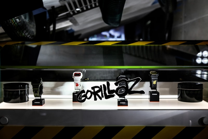 Gorillaz Casio G-Shock Collaboration London Store Inside Pop Up Installation Watches Cop Purchase Buy Collaborations exclusive timepiece october 25 2018