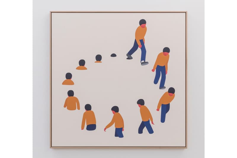 geoff mcfetridge coming back is half the trip exhibition eighteen gallery copenhagen art artworks artists