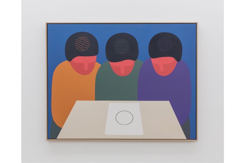 geoff mcfetridge coming back is half the trip exhibition eighteen gallery copenhagen art artworks artists