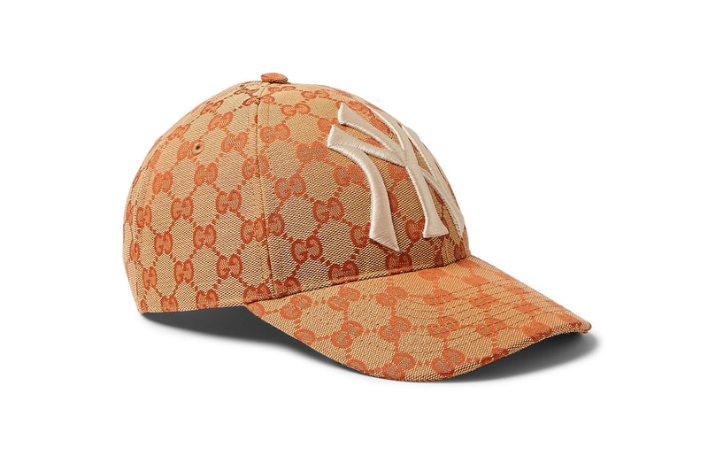 Gucci New York Yankees Edition GG Supreme Patch Cap Release Info Date Brown White NY Red accessories caps monogram GG italian fashion 