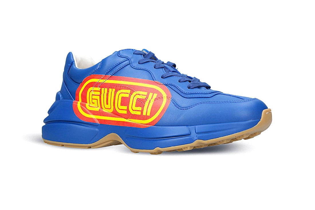 Gucci Rhyton SEGA Leather Sneaker Blue 