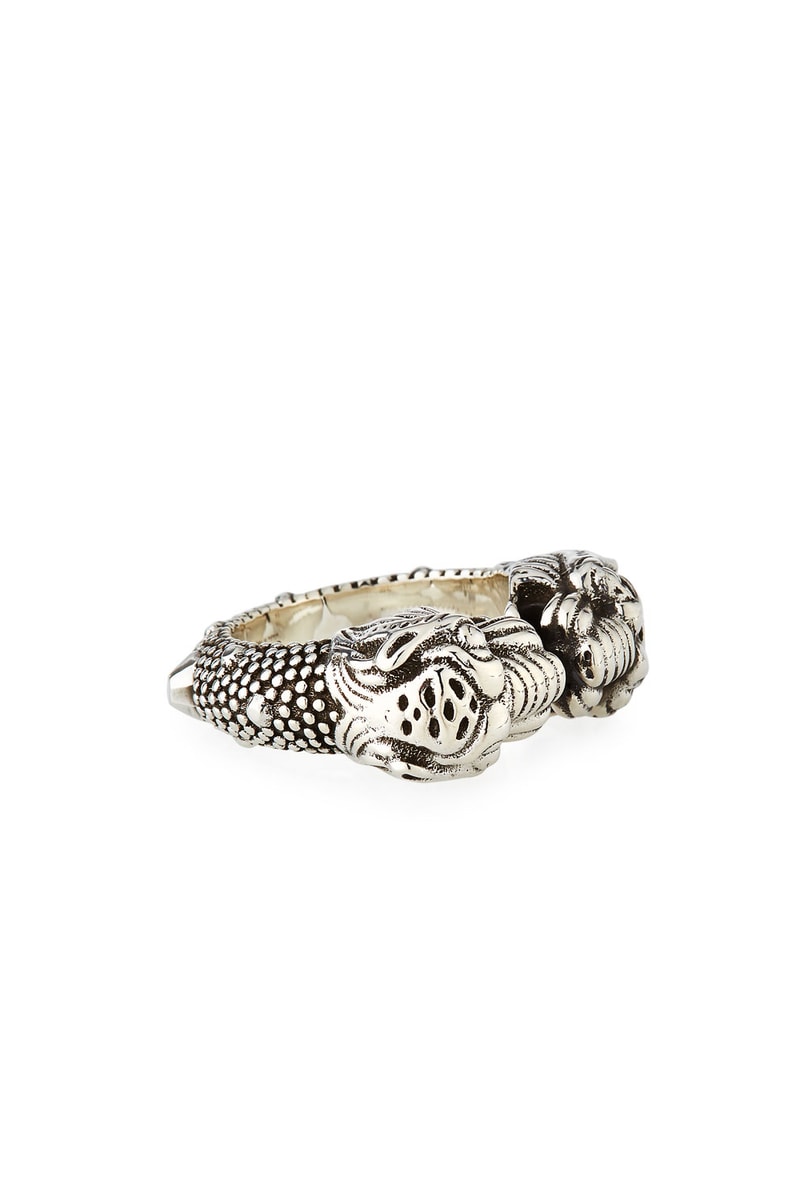 Gucci Siamese Snake Tiger Head Ring accessories jewelry release info alessando michele