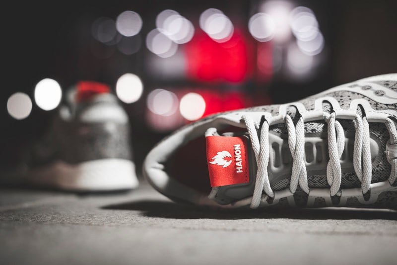 Hanon x Saucony Freedom ISO Granite Info sneakers running trainers shoes kicks footwear retail collaborations Wolverine World Wide jogging colorways style performance 