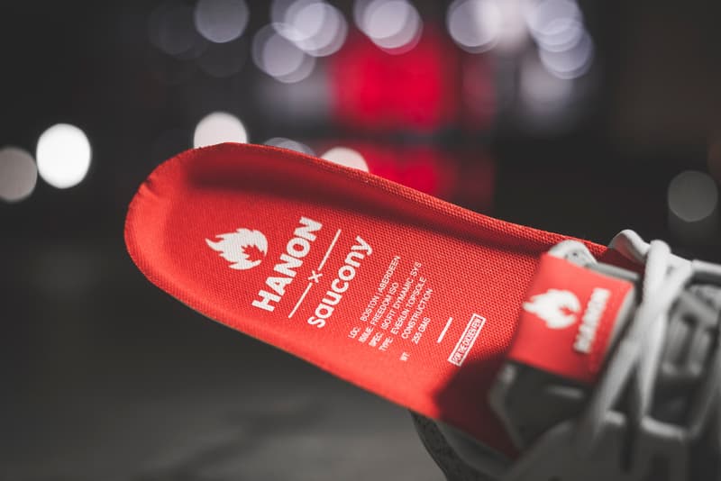 Hanon x Saucony Freedom ISO Granite Info sneakers running trainers shoes kicks footwear retail collaborations Wolverine World Wide jogging colorways style performance