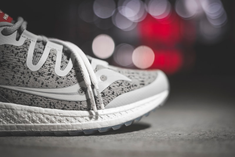 Hanon x Saucony Freedom ISO Granite Info sneakers running trainers shoes kicks footwear retail collaborations Wolverine World Wide jogging colorways style performance 