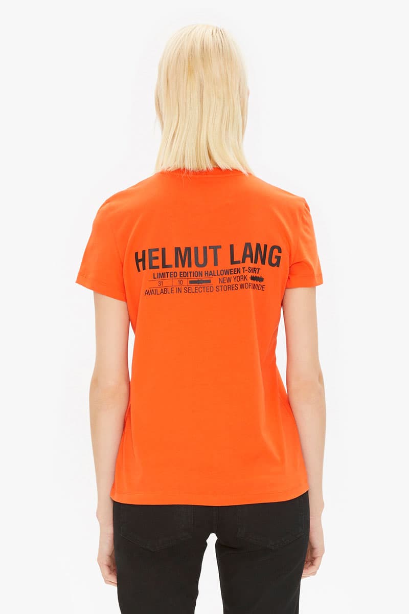 Helmut Lang Halloween Capsule Fall Winter 2018 T shirt Hoodie Black Orange