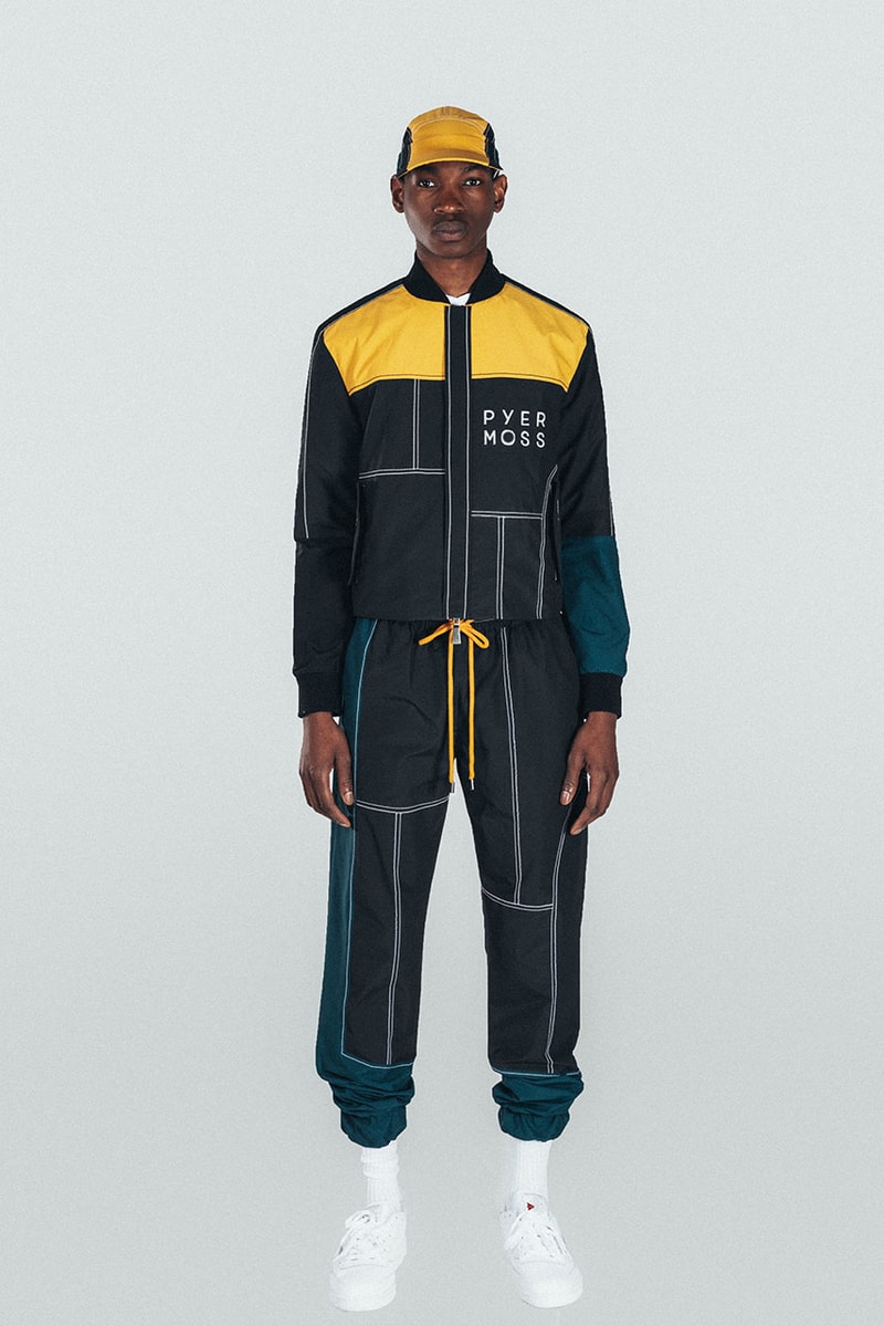 Hennessy pyer moss fall winter 2018 collab capsule collection mmt 140 cyclist biking marshall major taylor