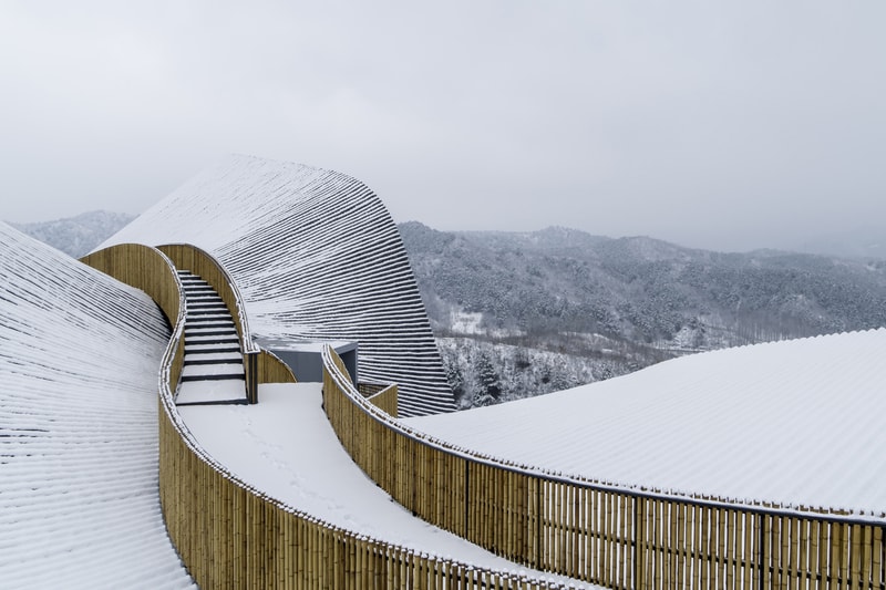 hilltop gallery china yanshan mountains architecture design artworks art
