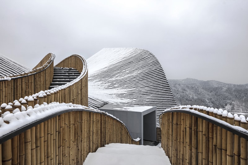 hilltop gallery china yanshan mountains architecture design artworks art