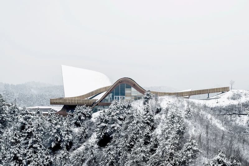 hilltop gallery china yanshan mountains architecture design artworks art