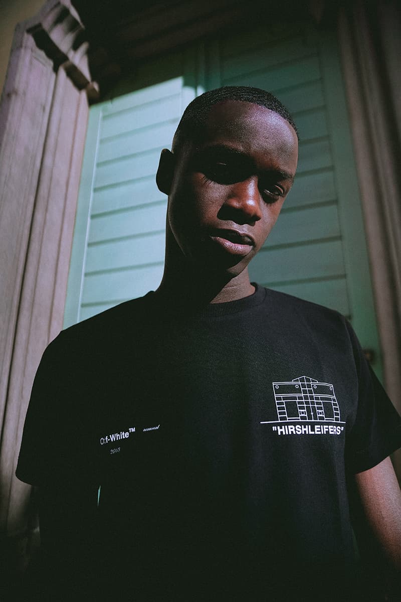 Hirshleifers off white bedroom capsule collection collaboration drop release date info exclusive menswear womens new york