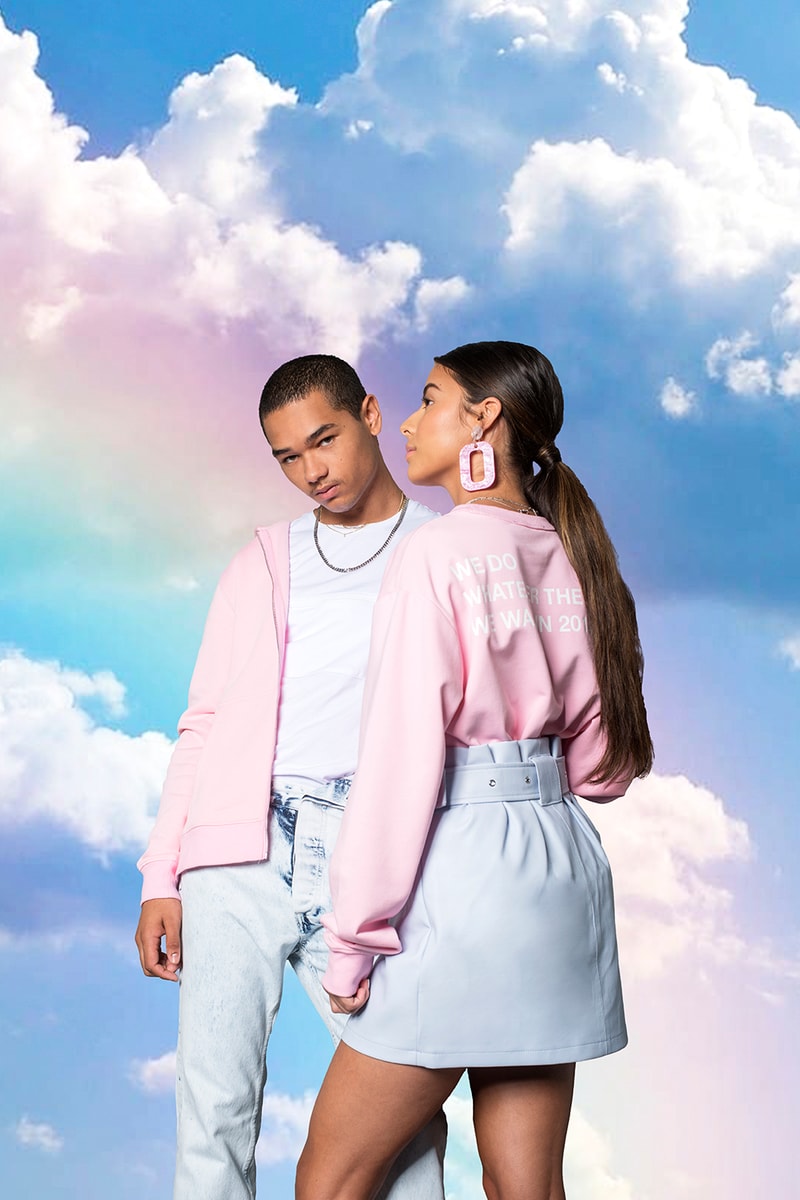 In Gold We Trust Spring Summer 2019 Lookbook Amsterdam Streetwear Clouds Killer Instinct tee t shirt hoodie track pants killer instinct pullover quilted jacket jeans socks sweatshirt bag
