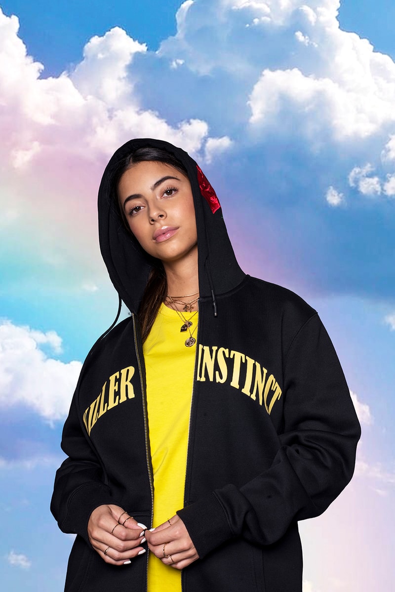 In Gold We Trust Spring Summer 2019 Lookbook Amsterdam Streetwear Clouds Killer Instinct tee t shirt hoodie track pants killer instinct pullover quilted jacket jeans socks sweatshirt bag