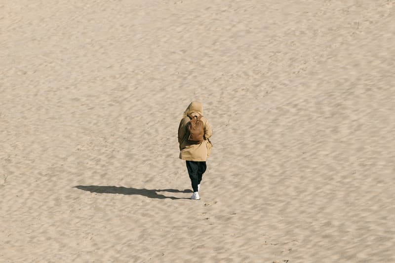Jansport Desert collection lookbook sand leather brown tan suede soft grey black backpack sidebag waistbag