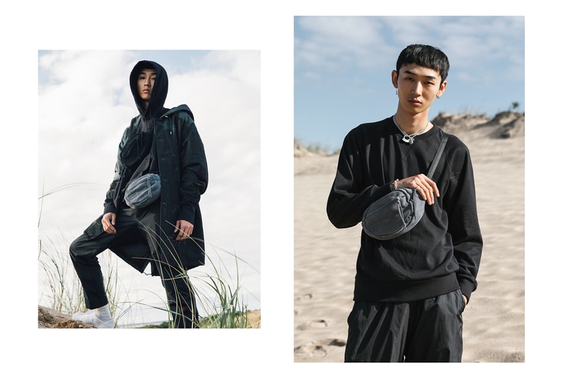 Jansport Desert collection lookbook  sand leather brown tan suede soft grey black backpack sidebag waistbag