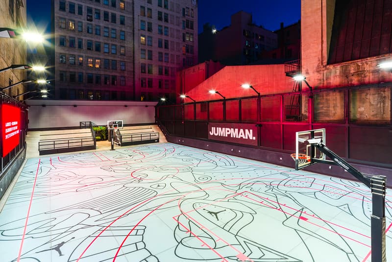 Jordan Brand Los Angeles Shop retail space air jordan baskteball court sneakers apparel