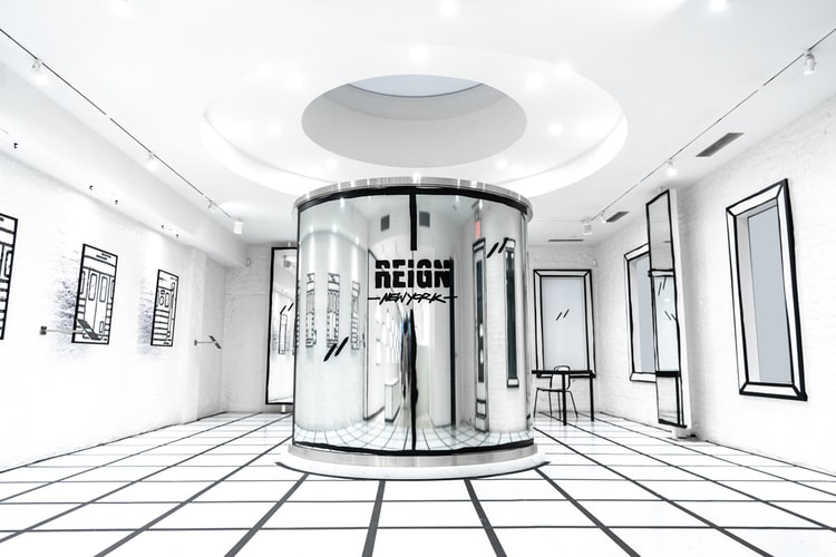 Joshua Vides Drenches REIGN New York in Black & White Paint