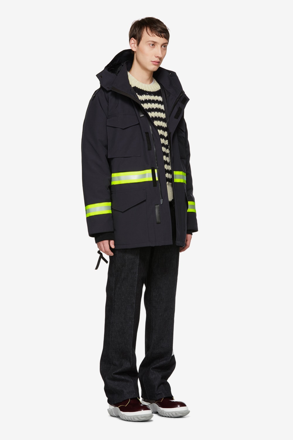 Junya Watanabe Canada Goose Fall Winter 2018 Jackets Outerwear Gore Windstopper reflective coat down parka double layer edition hooded