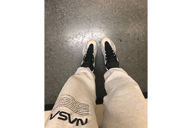 Kanye West NBA Yeezy Basketball Sneaker Ban Banned Reflective Shoes Kicks Trainers Sneakers Footwear Cop Purchase Buy Reflective Heel Material
